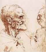 LEONARDO da Vinci Portrats of two men oil painting reproduction
